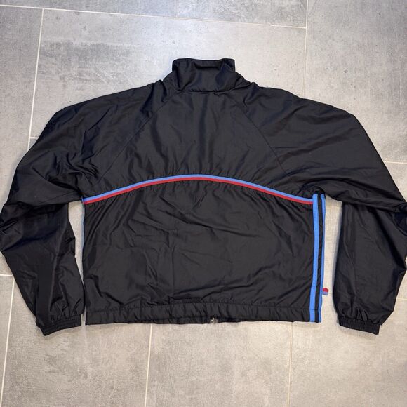 Vintage 90s Adidas Black Windbreaker Track Jacket - Women’s Medium - Picture 11 of 12